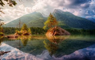 Landschaft Bayern oder China